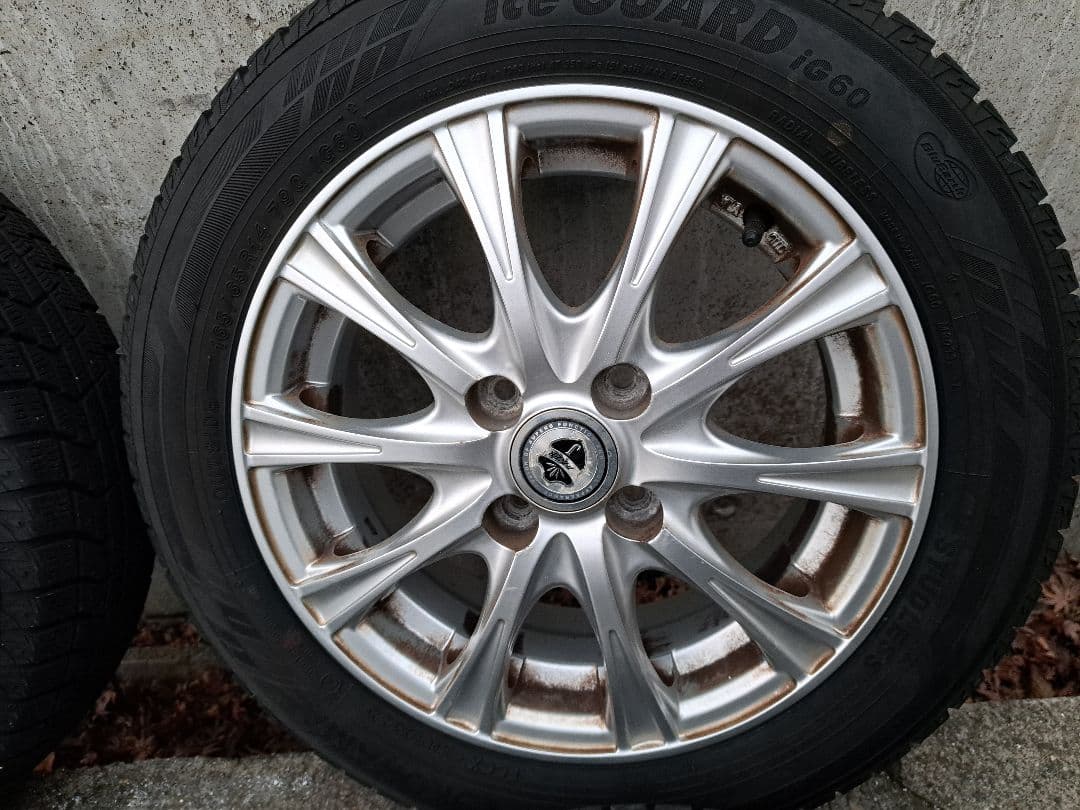 165/65R14バリ山アイスガード22年製！14×5.5J +38 4H100