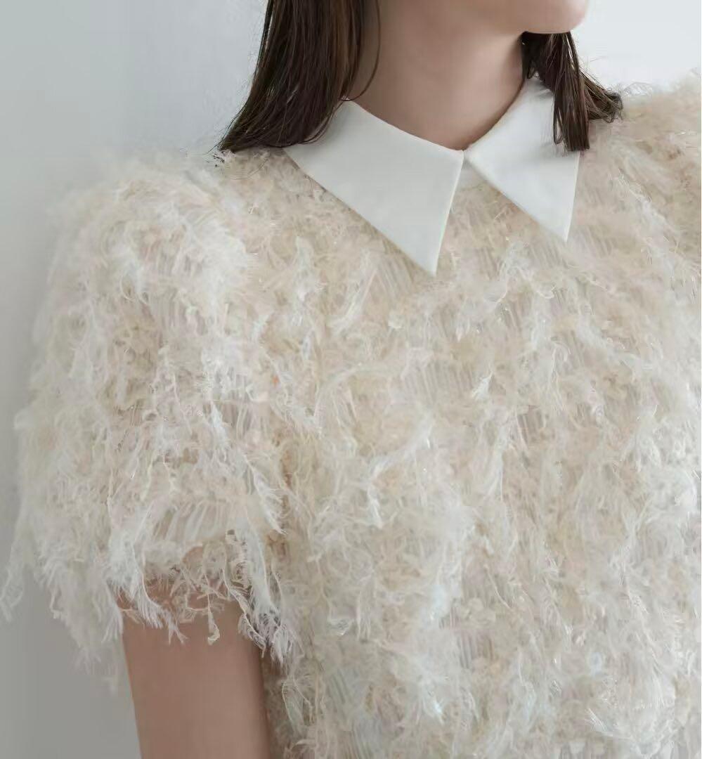 ACKA lame fringe puff dress 卒業式 結婚式 - メルカリ