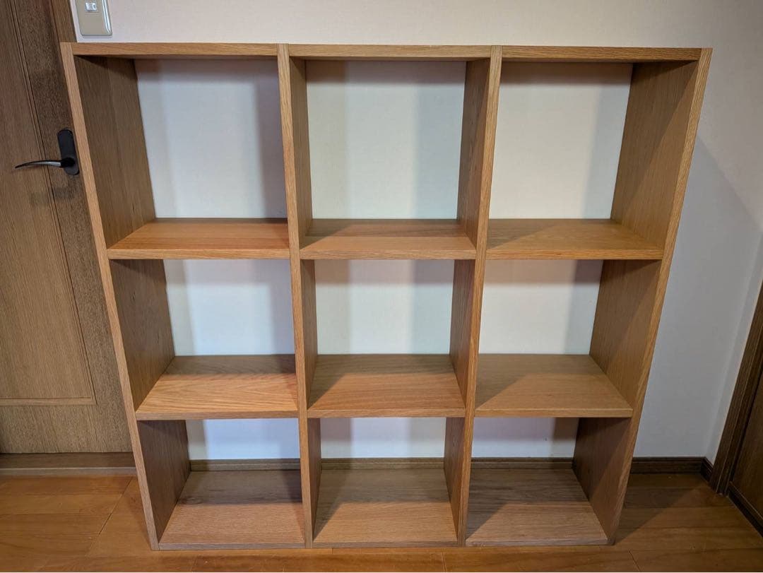 ■送料込■無印良品 スタッキングシェルフ 3×3 木製家具棚MUJI収納オーク材 スタッキングシェルフ・3段・ウォールナット材 | 無印良品