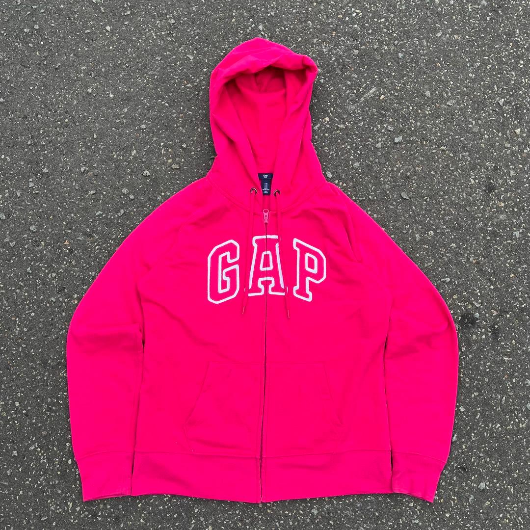 00s OLD GAP ギャップ ジップパーカー ピンク y2k archive - メルカリ