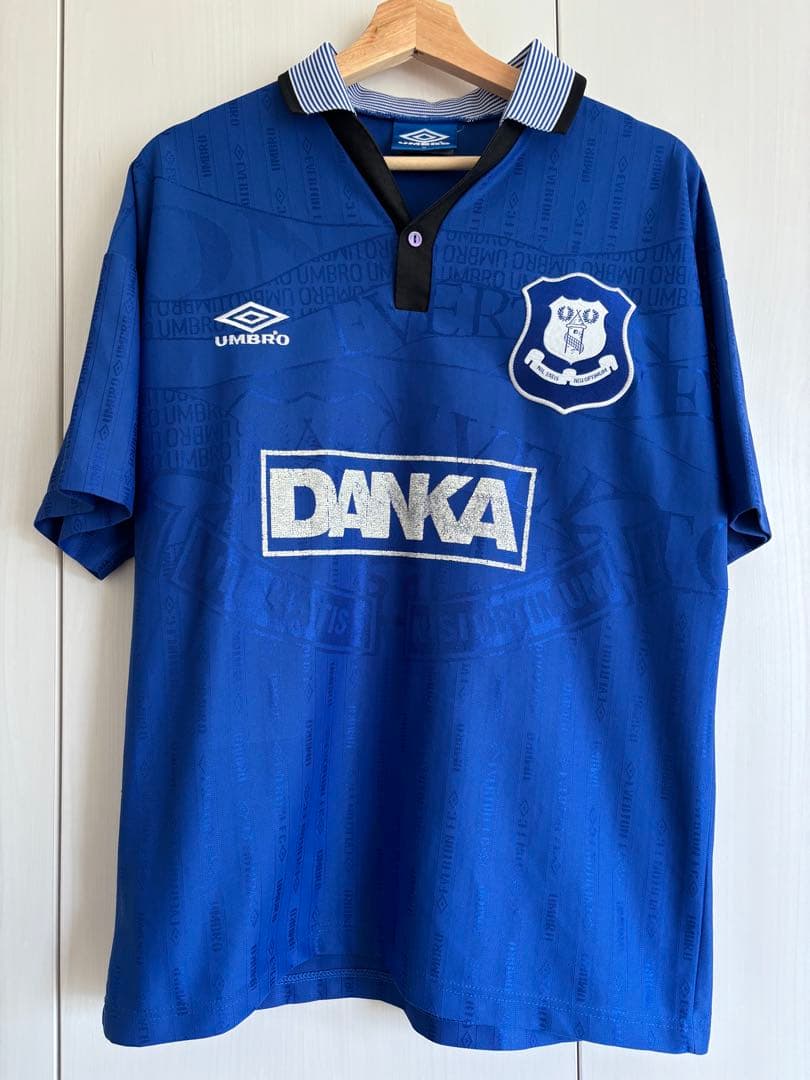 1995-97シーズン エバートンUmbro ホームユニフォーム - メルカリ