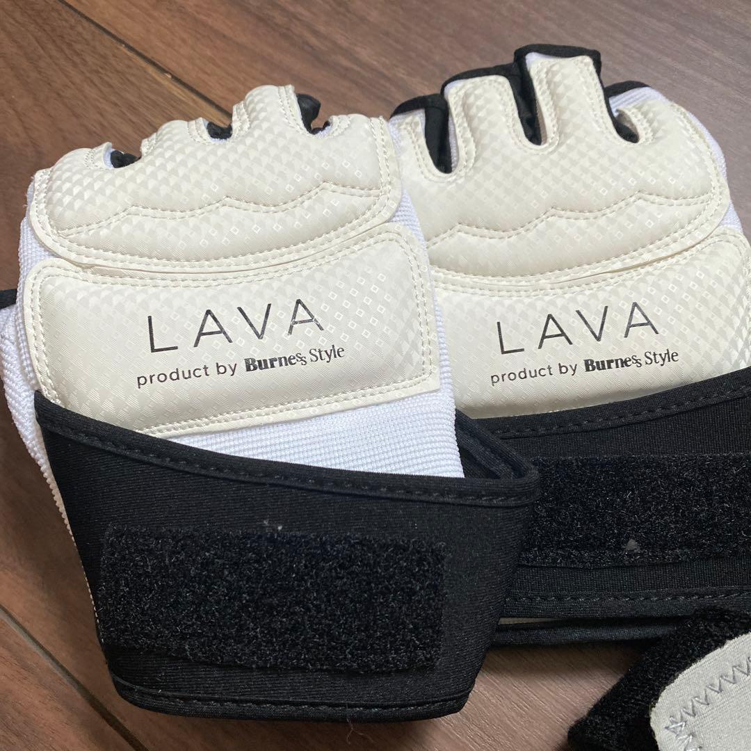 一回使用】LAVA 暗闇キックボクシング用 グローブ&シューズセット