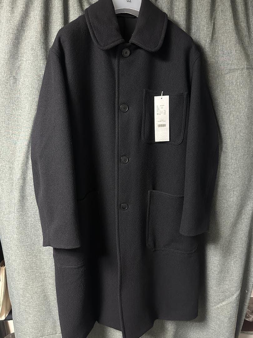 24AW COMOLI ウールカシミヤミリタリーコート サイズ1 - メルカリ
