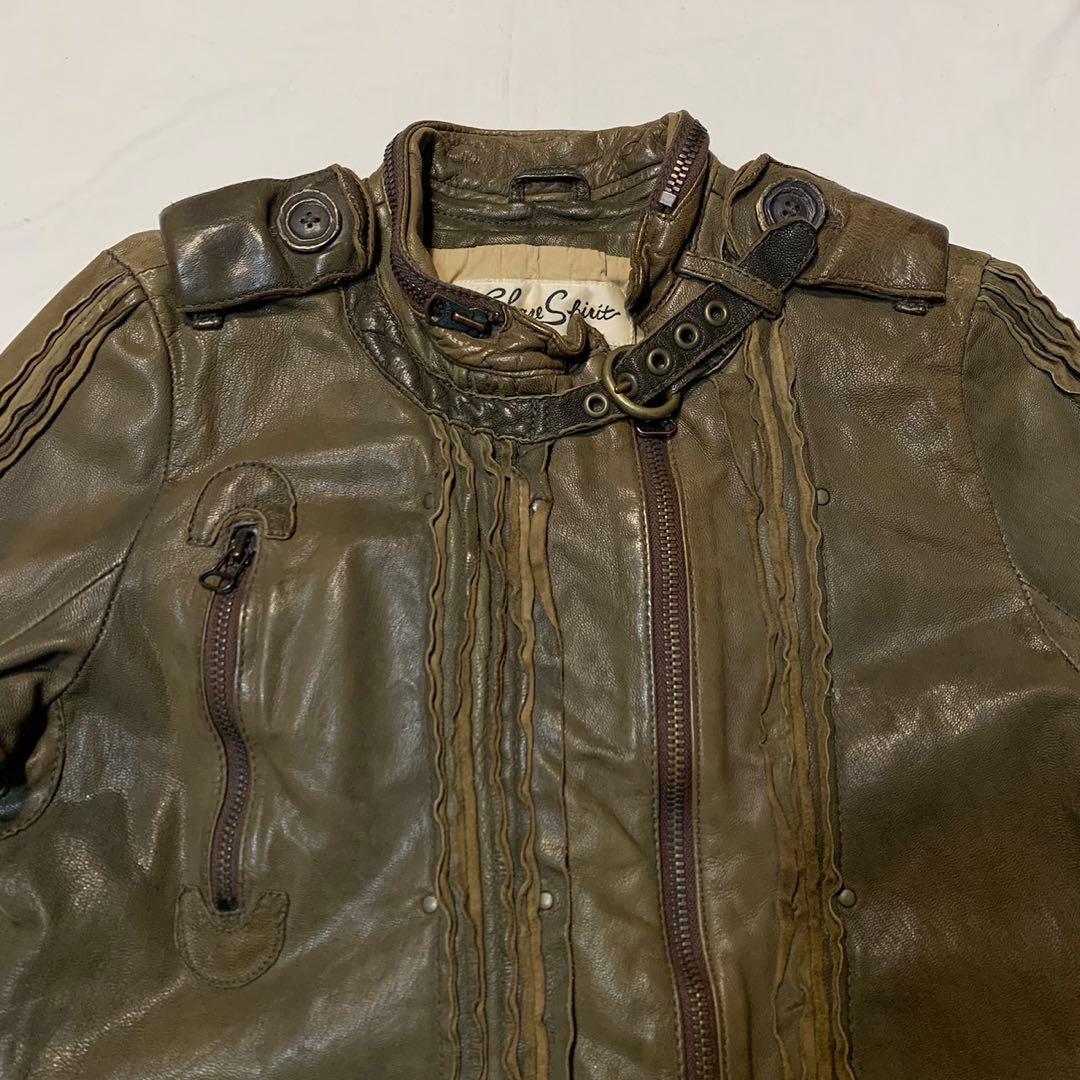 SHARE SPIRIT goat leather design jacket - メルカリ