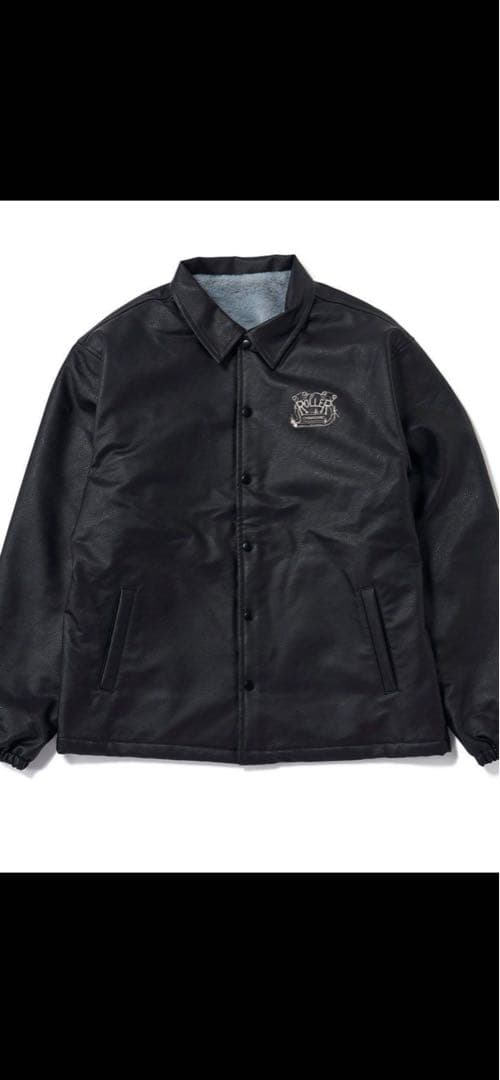 完売品 ROLLER FAKE LEATHER COACH JACKET - メルカリ