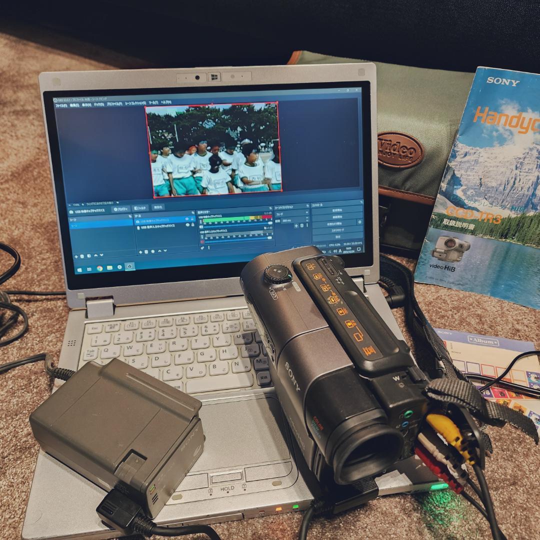 ☆動作確認済☆ SONY Hi8 高画質 ビデオカメラ 説明書 付き