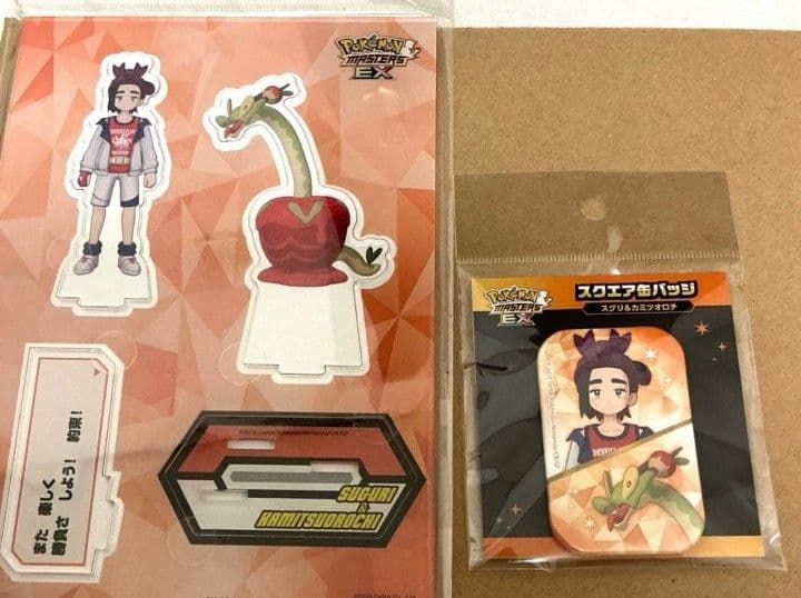 ポケモンマスターズEX 缶バッチ アクリルスタンド スグリ&カミツオロチ