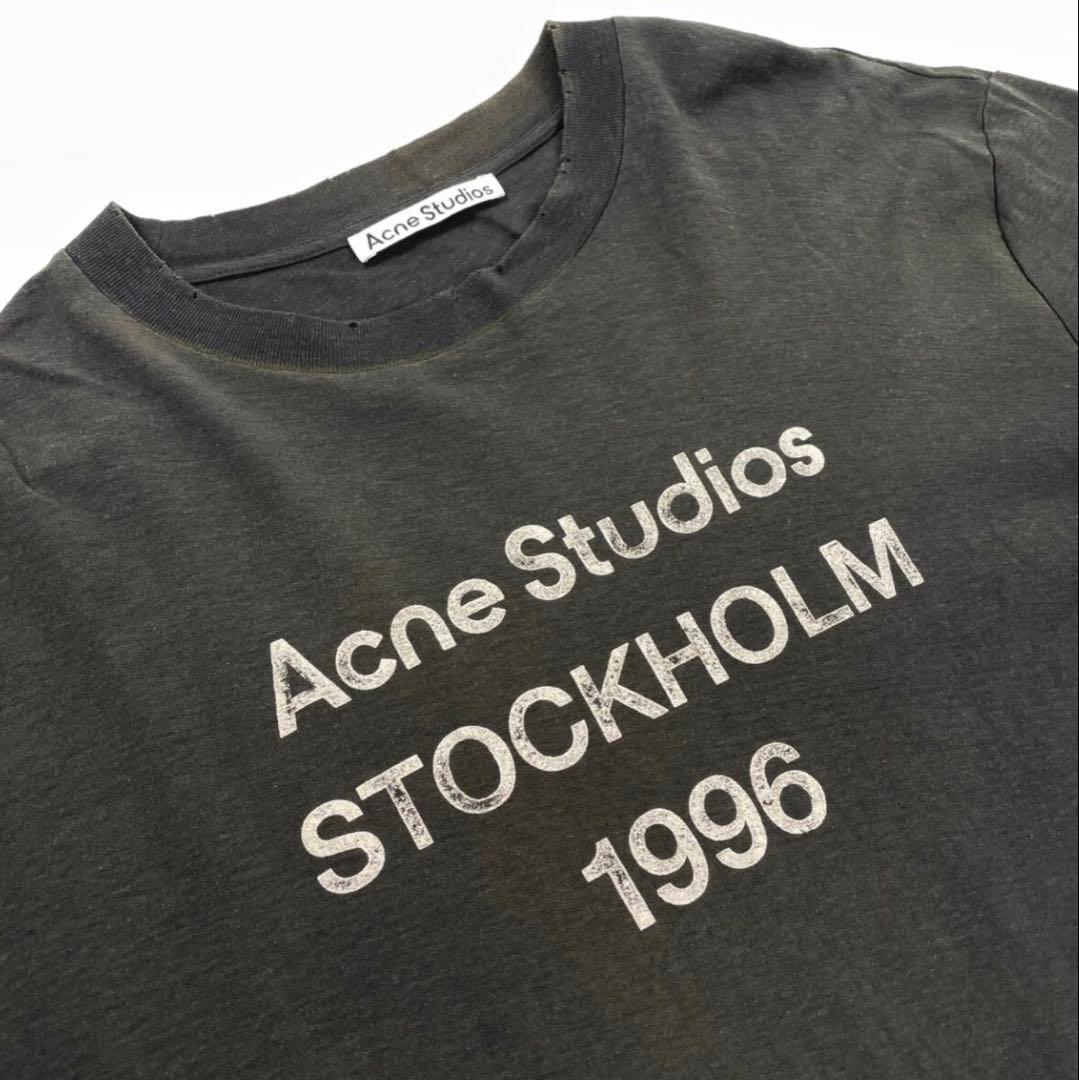 Acne Studios ロングスリーブTシャツ 1996 Mサイズ Acne Studios - Logo t-shirt - Relaxed fit - Faded black