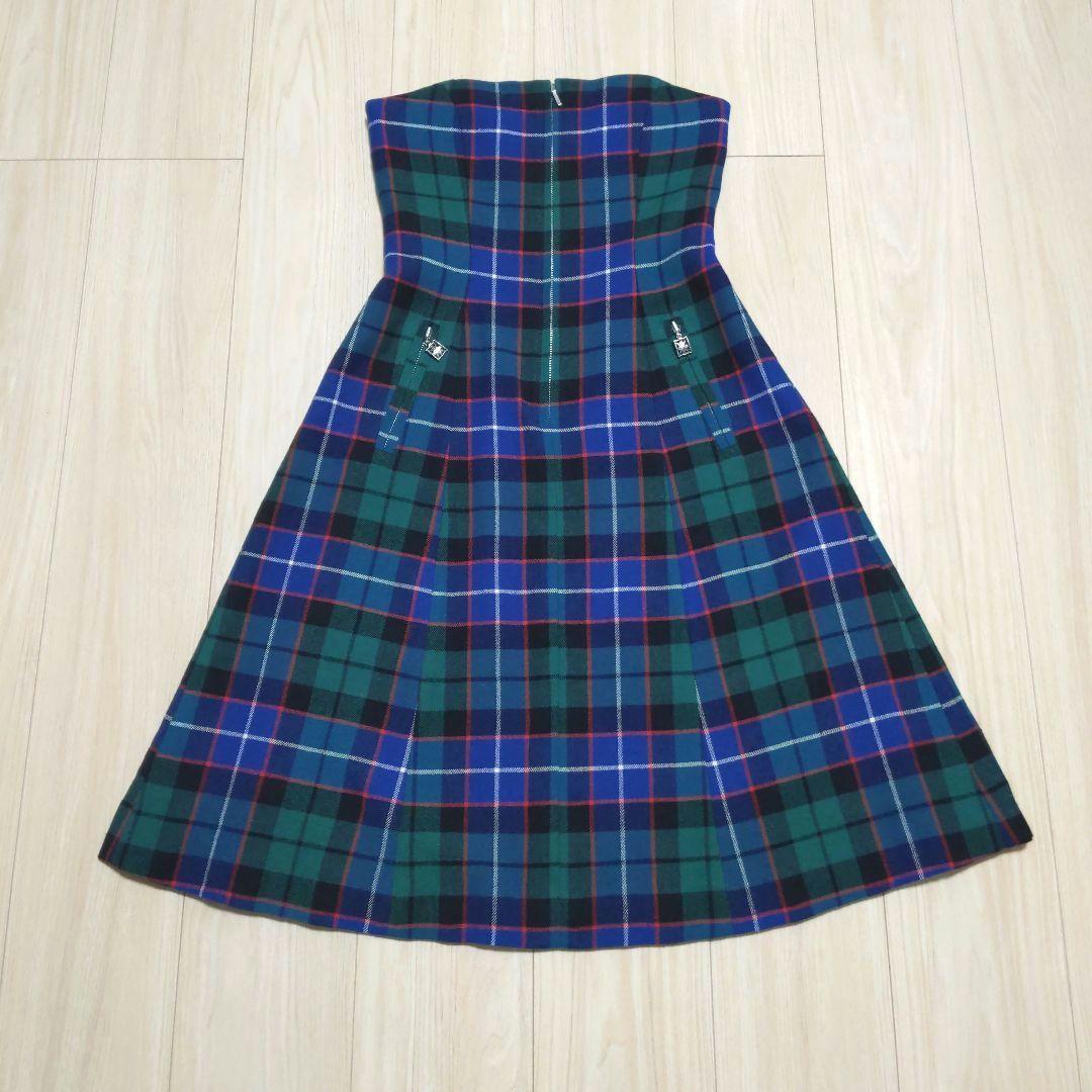 ジェーンマープル ビスチェワンピース タータンチェック - メルカリ