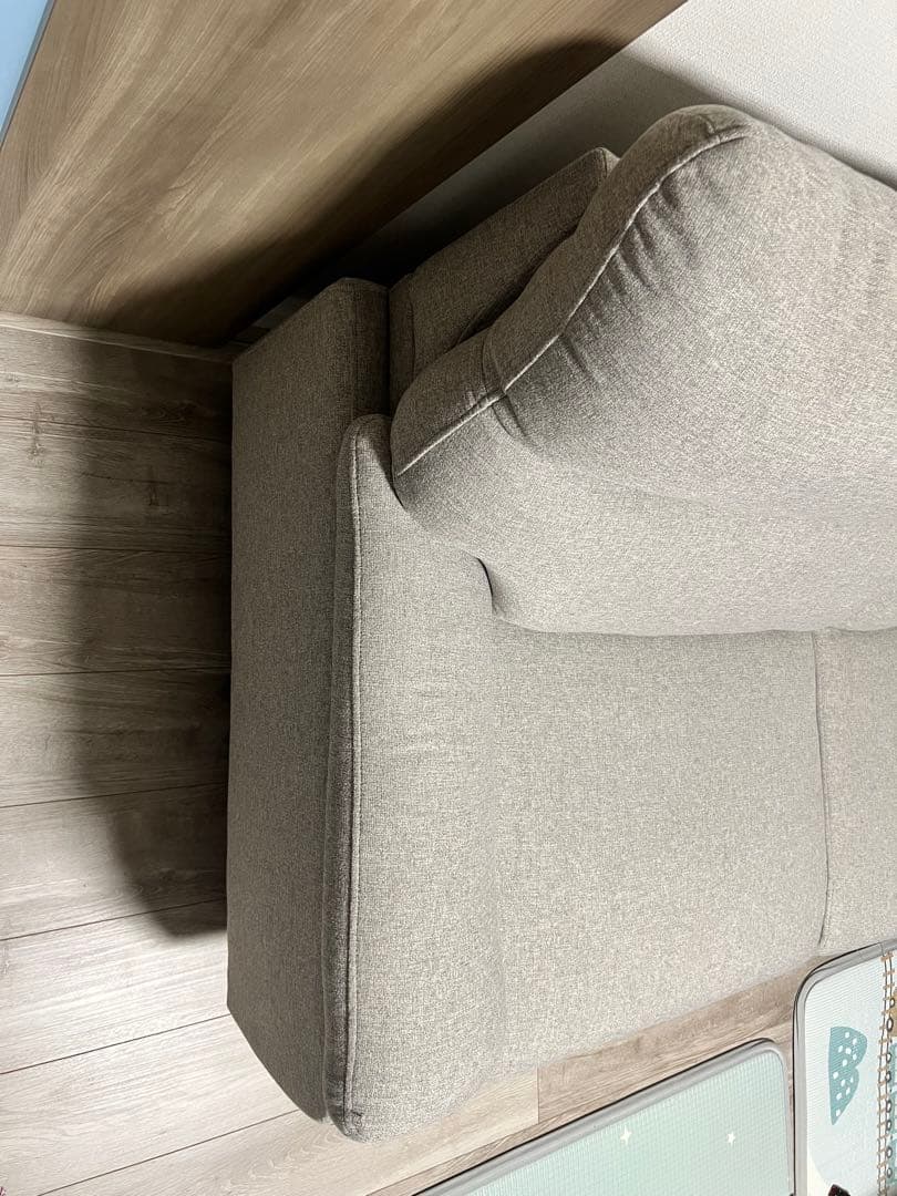 ニトリ 3人掛けソファ 布張りタイプ モカ