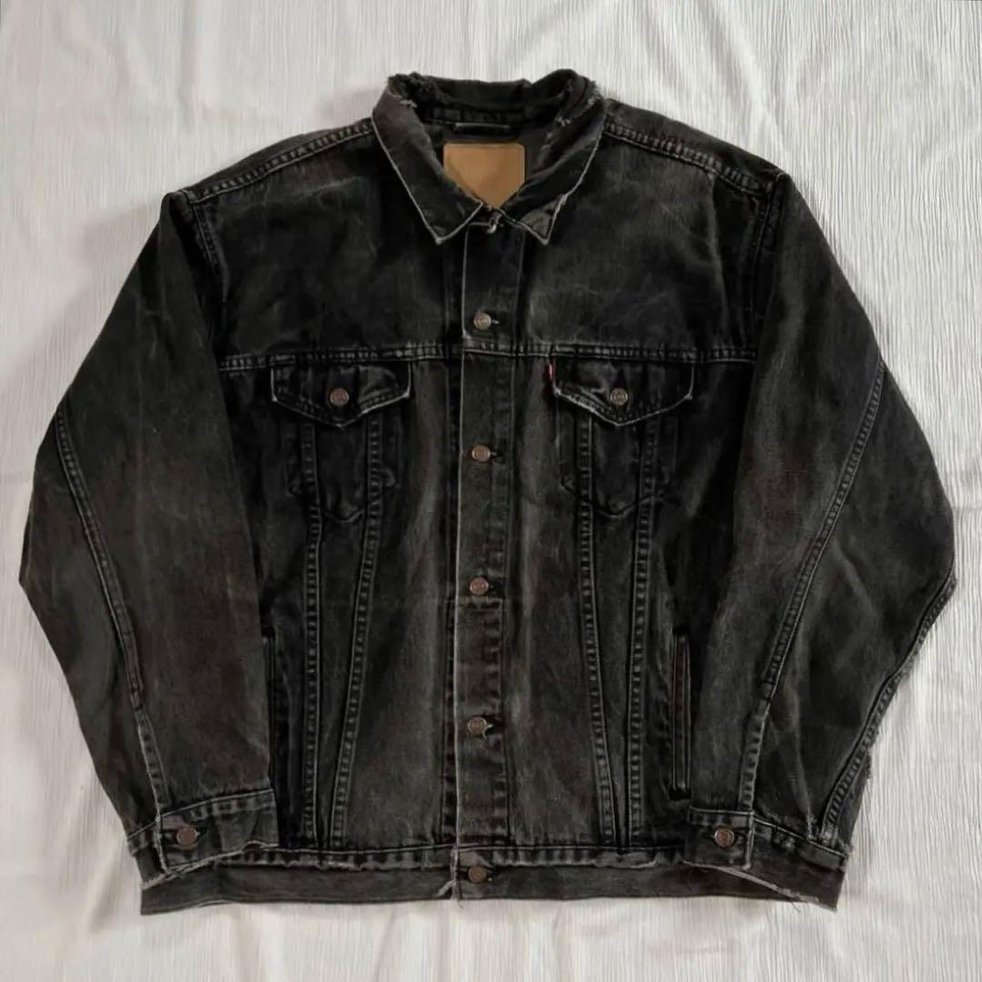 90s USA製 Levi's 70507 後染めブラック デニムジャケット - メルカリ