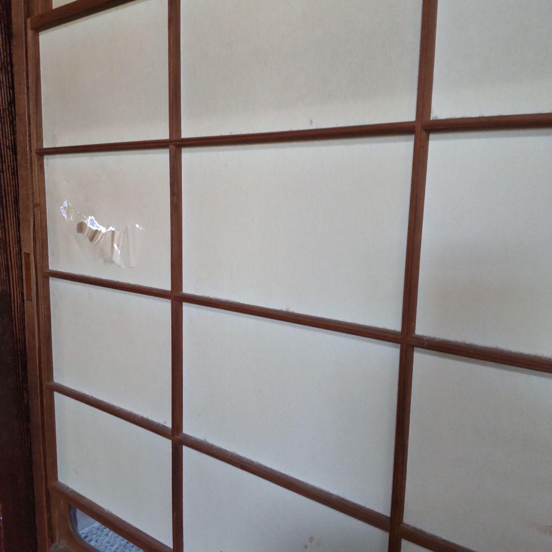 専用 直接引取 雪見障子 障子 建具 昭和 古民家 4枚組 リフォーム