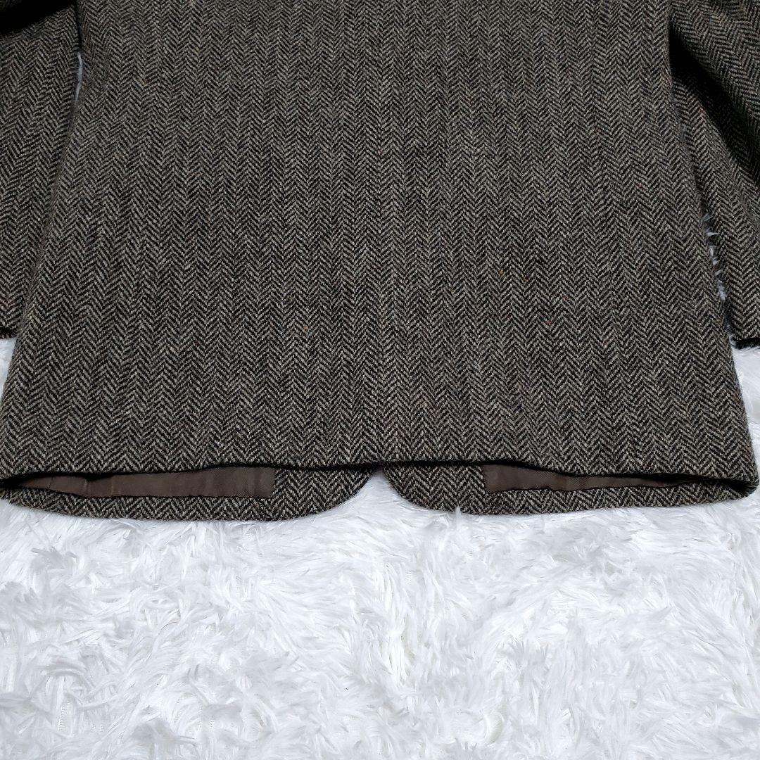 希少✨メンズビギ ハリスツイード テーラードジャケット ヘリンボーン