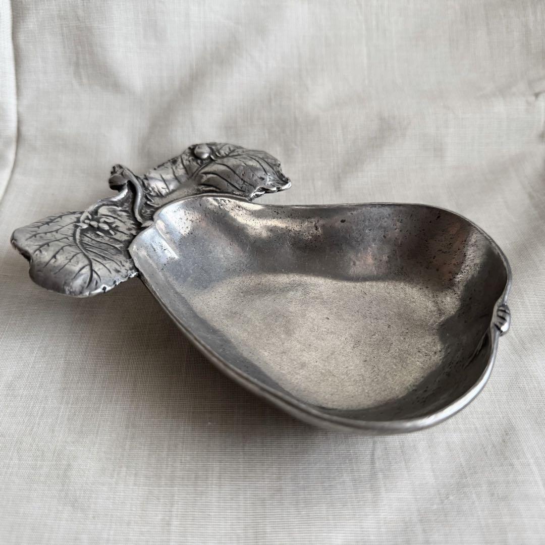 1950s フランス製 ピューター製 梨 ヴィンテージ アクセサリートレイ