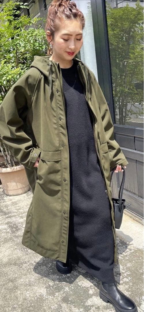 Spick & Span ボンディングフーデッドコート - メルカリ