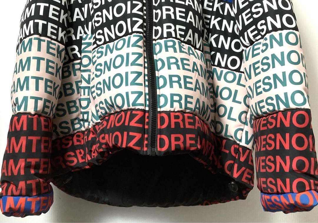 DIESEL 定価約5万円 アシンメトリー カラフルダウンジャケット M~L相当