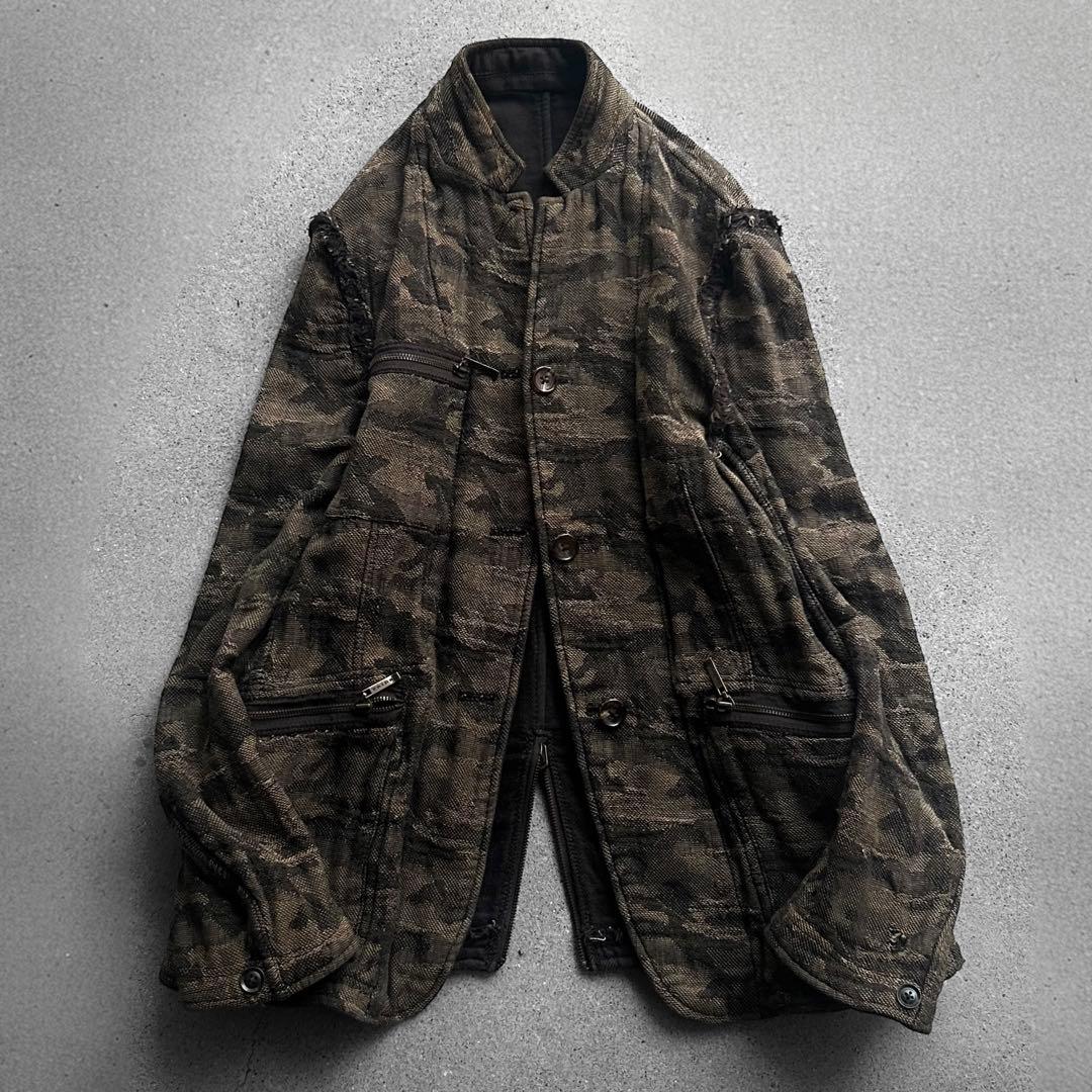 00's Archive 織柄 ジャガード リバーシブルジャケット 亜熱帯 平成