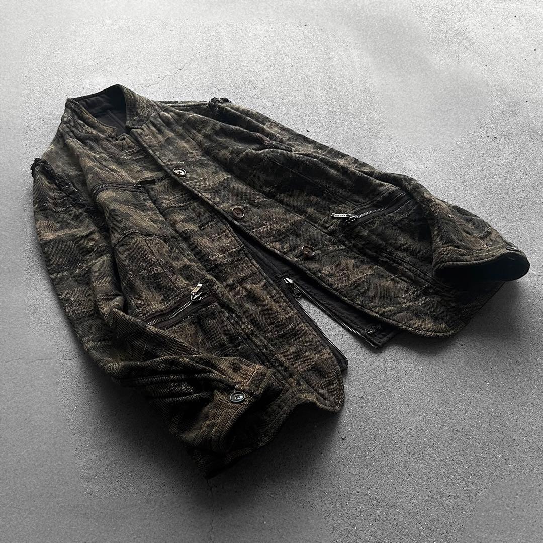 00's Archive 織柄 ジャガード リバーシブルジャケット 亜熱帯 平成