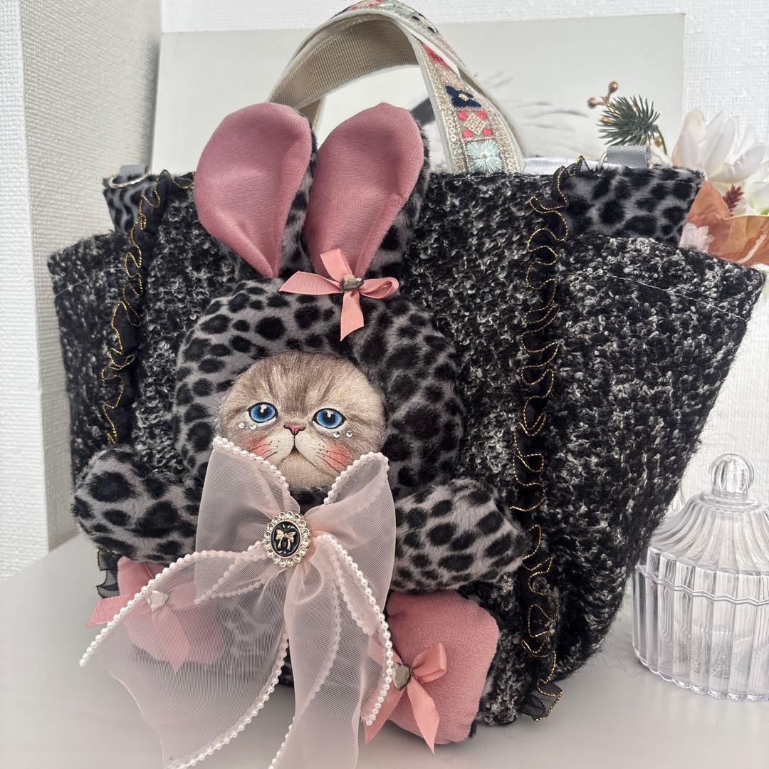 メ*】様 コヤンイサムチョン　バック　ルミちゃん　ハンドメイド　インド刺繍 コヤンイサムチョン サイドポケットトートバッグ ピンク ルミちゃん