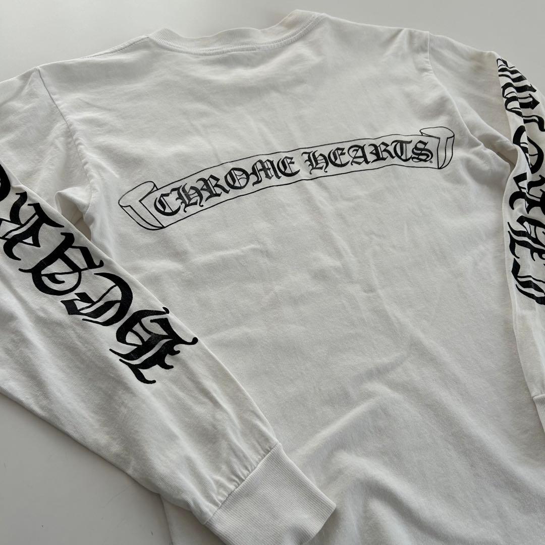 90s 】 CHROME HEARTS クロムハーツ ロンT USA製 白 - メルカリ