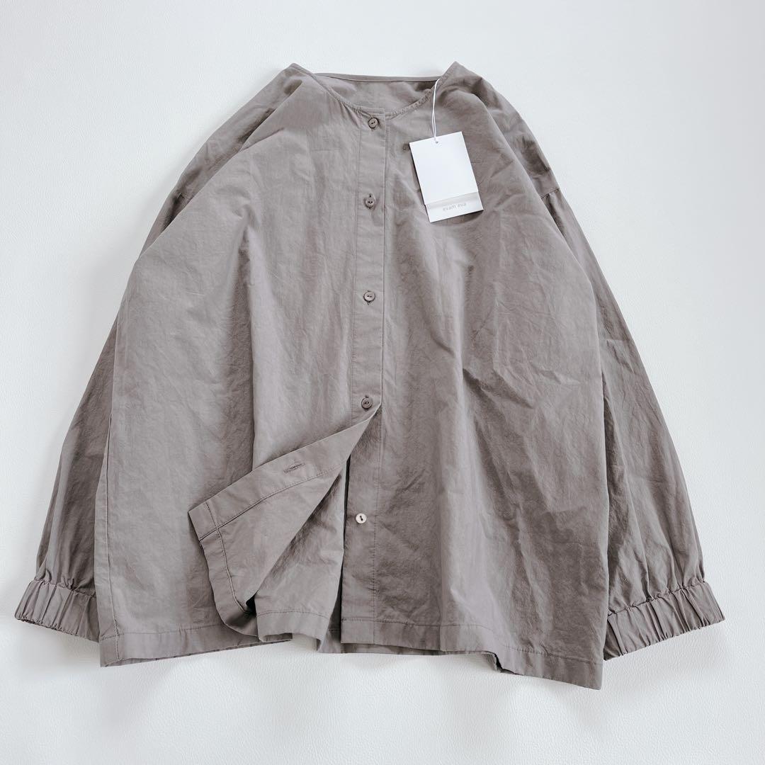 は*な様 未使用✨25ss evam eva エヴァムエヴァ コットンノーカラー evameva (エヴァムエヴァ) cotton no collar shirt / コットンノー