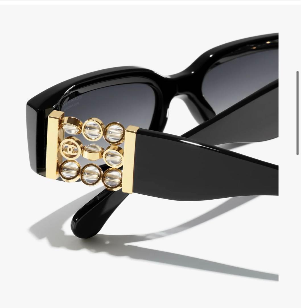 国内完売 シャネル サングラス オーバル シェイプ アイウェア CHANEL サングラス: オーバル シェイプ サングラス, アセテート 5524