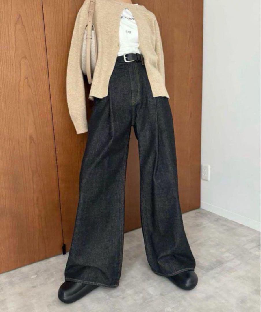 Suzu Hirose×CLANE TUCK WIDE DENIM PANTS SuzuHirose×CLANE TUCK WIDE DENIM PANTS美品 - メルカリ