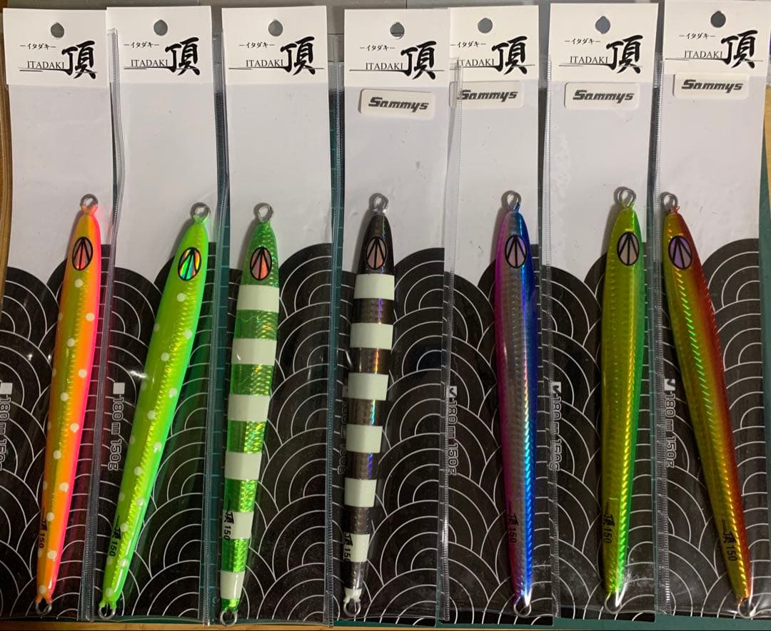 サミーズ　頂　ITADAKI イタダキ　150g 7本セット Sammys サミーズ 頂 ITADAKI -イタダキ- | Fishing Tackle BLUE MARLIN
