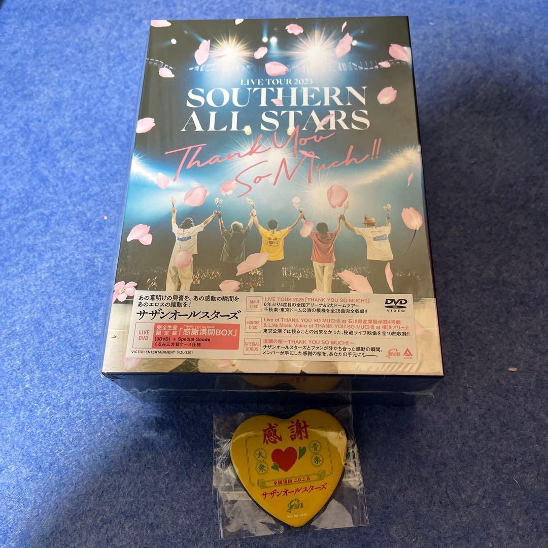 サザンオールスターズ　THANK YOU SO MUCH 完全生産限定盤　DVD Amazon.co.jp: LIVE TOUR 2025 「THANK YOU SO MUCH!!」 [完全生産限定