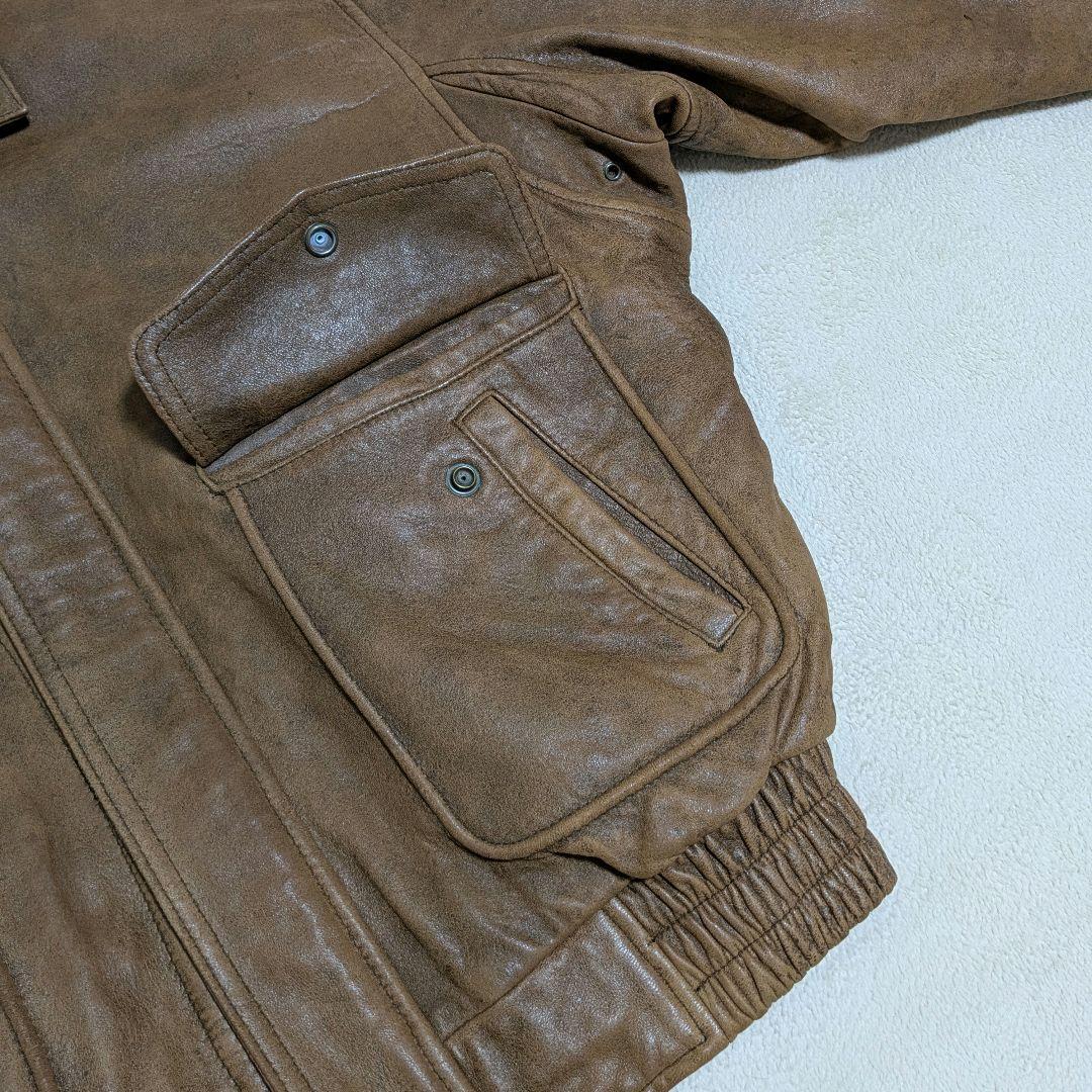 最終価格】UNIQLO オールドユニクロ 本革 レザージャケット 羊革