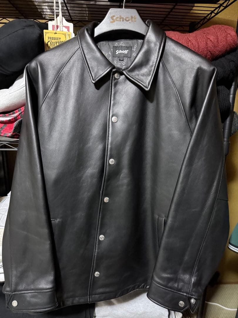 Schott シープレザーコーチジャケット Lサイズ Schott N.Y.C（ショット） 【 Schott ショット 】 SHEEP COACH JACKET