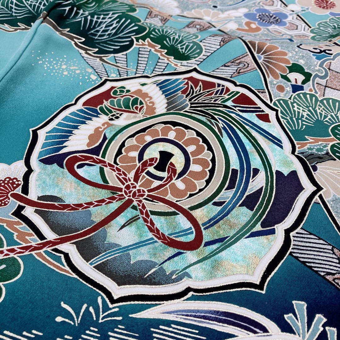 ◎mk-349 高級 逸品 男児 御祝着・襦袢 セット お宮参り 10-1