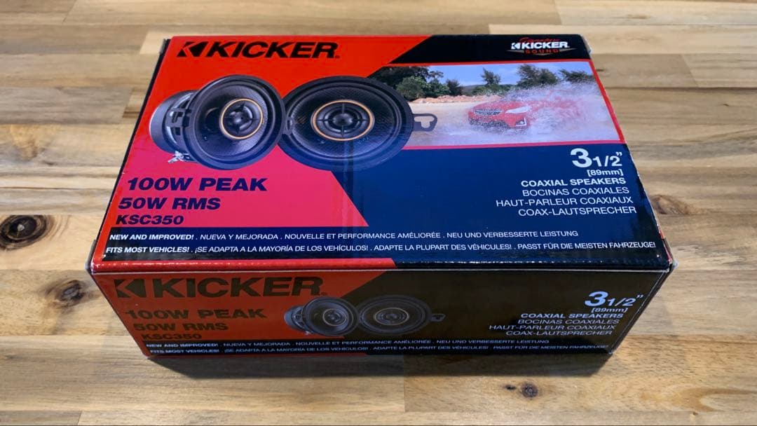 Kicker KSC3504 スピーカー プリウス60 バッフル＆コネクタ付 - メルカリ