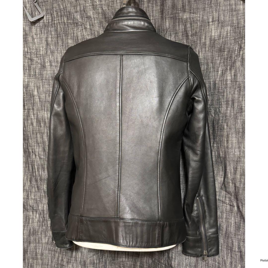 定価20万9000円 junhashimoto スペインラムレザー ライダースレザー