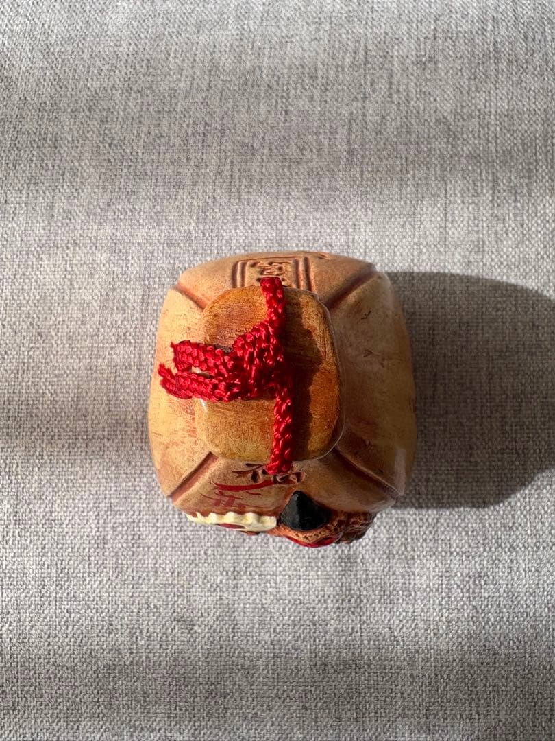 宮島土鈴 しあわせ杓子 越智窯 広島県 干支 申 縁起物 郷土玩具 伝統