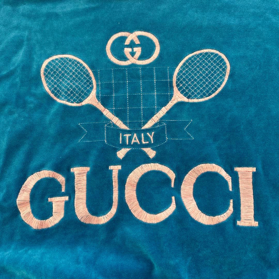 GUCCI テニスラケット刺繍 トレーナー