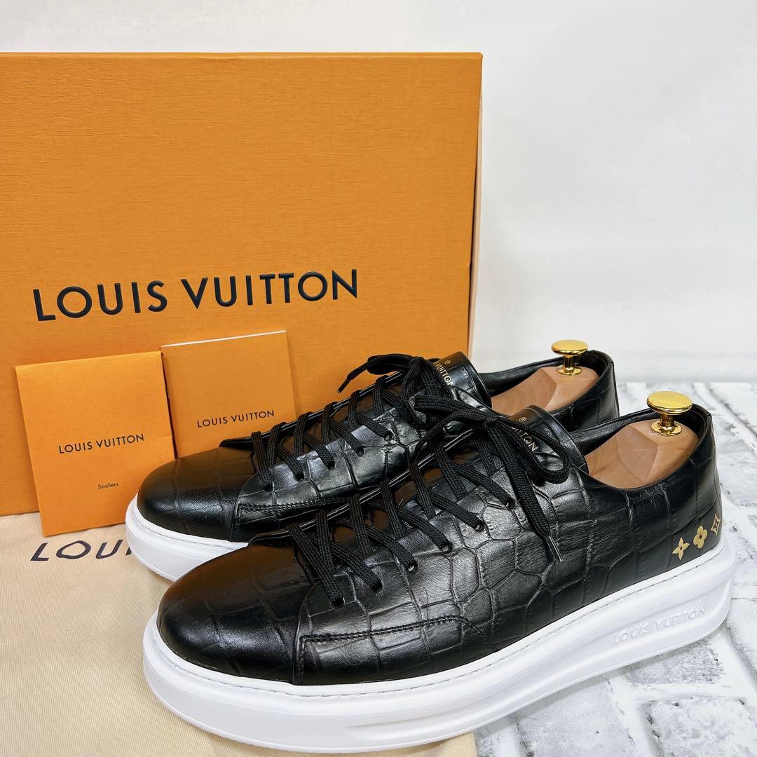 ほぼ未使用》ルイヴィトン レザースニーカー ビバリーヒルズライン
