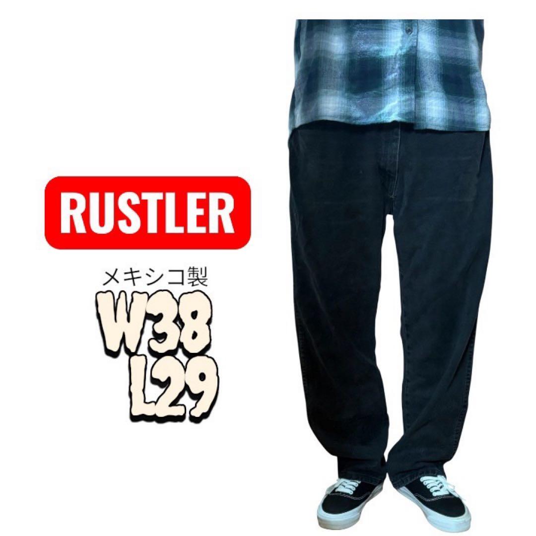 90s RUSTLER ラスラー ブラックデニム W38 L29 メキシコ製 - メルカリ