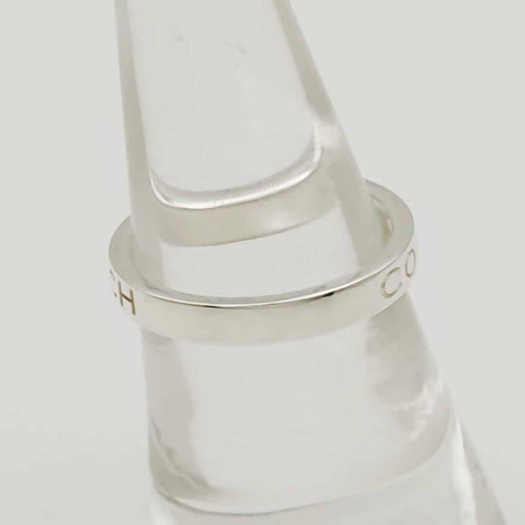 極美品】✨コーチ リング14.5号 ロゴ ノーツ シルバー COACH 指輪