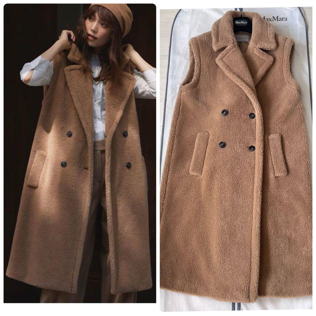 極綺麗❗️テディベア ロングジレ キャメル ボア 蛯原友里 近年物