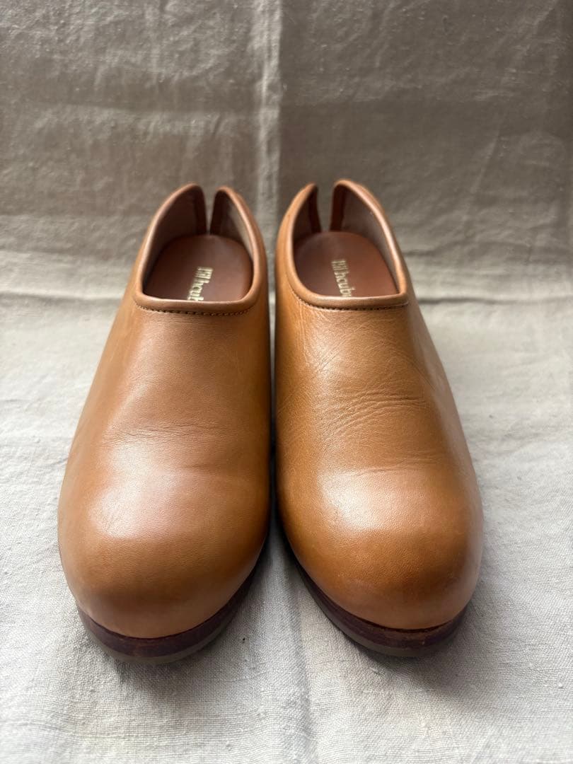 hcubuchフーブ　カウレザーサボ　はまぐり型　39 24.5cm