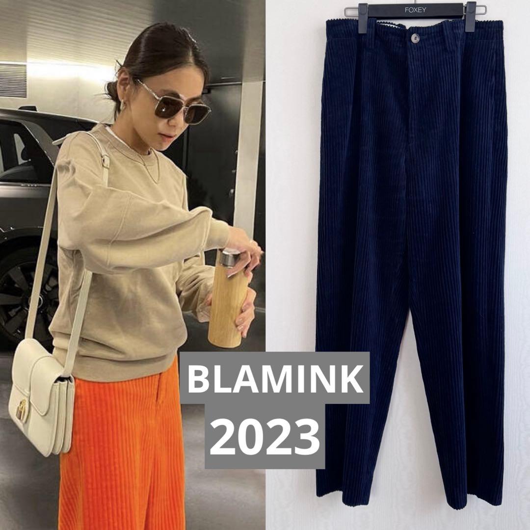 2023awブラミンク定番コーデュロイパンツ ネイビー BLAMINK BLAMINK コーデュロイパンツネイビー - メルカリ