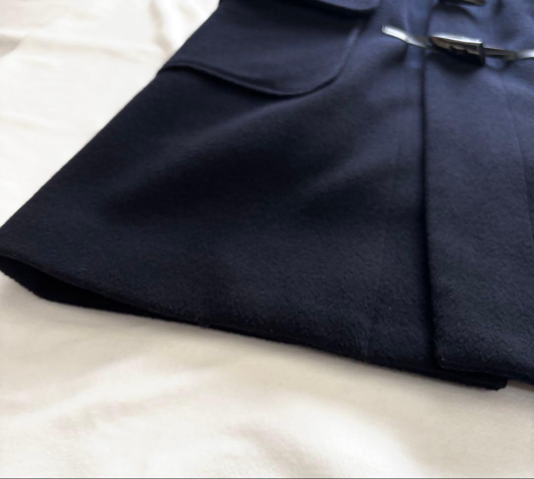 極美品☆セオリーリュクス 毛100% ダッフルコート ネイビー ダウン