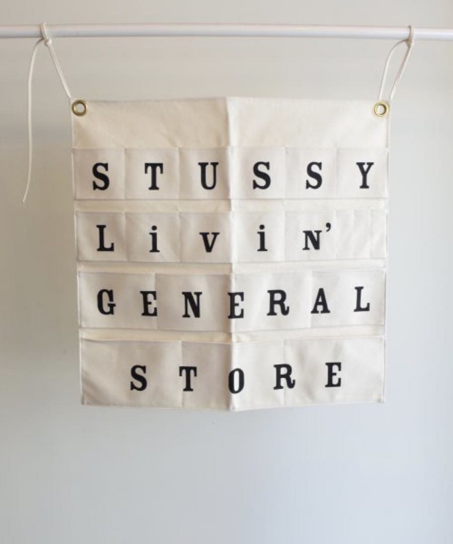 その他 STUSSY Livin' GENERAL STORE CANVAS WALL stussy livin' general store ポスター ブルー - メルカリ