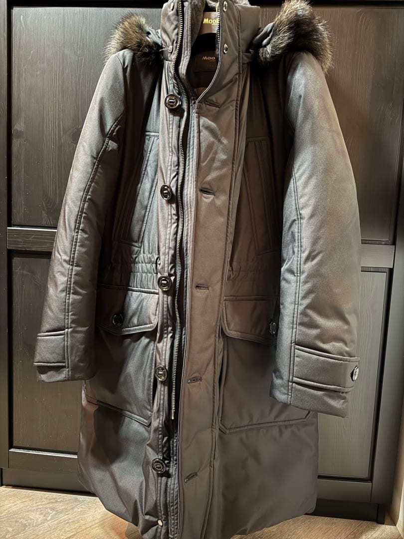 MooRER SAPPORO ブラック 44 MOORER (ムーレー) SAPPORO-GF (サッポロ) ホワイトグースダウン