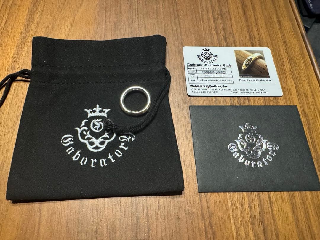 Gaboratory マルカン リング 19号 18K ゴールドサダー