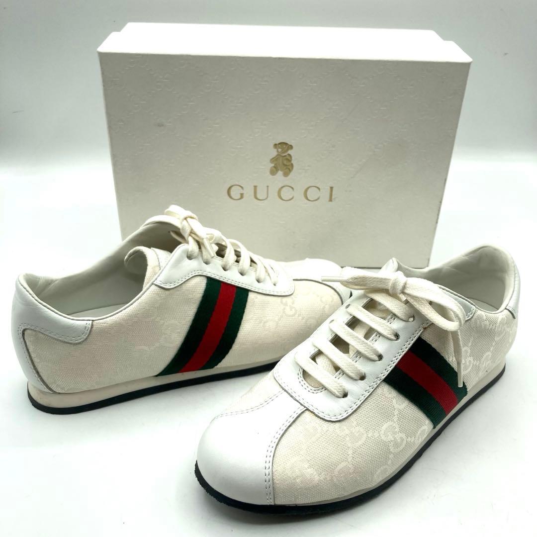 新品✨ ジュニア GUCCI 【20.0cm】 シェリーライン シマ GG