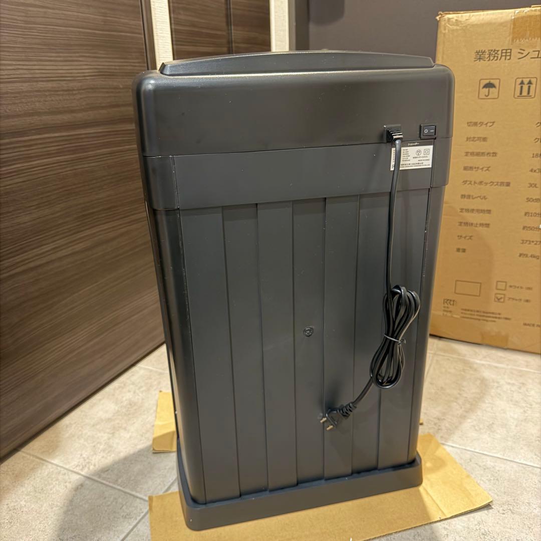 訳あり・ほぼ新品】KRT シュレッダー PS418D-30L ブラック - メルカリ