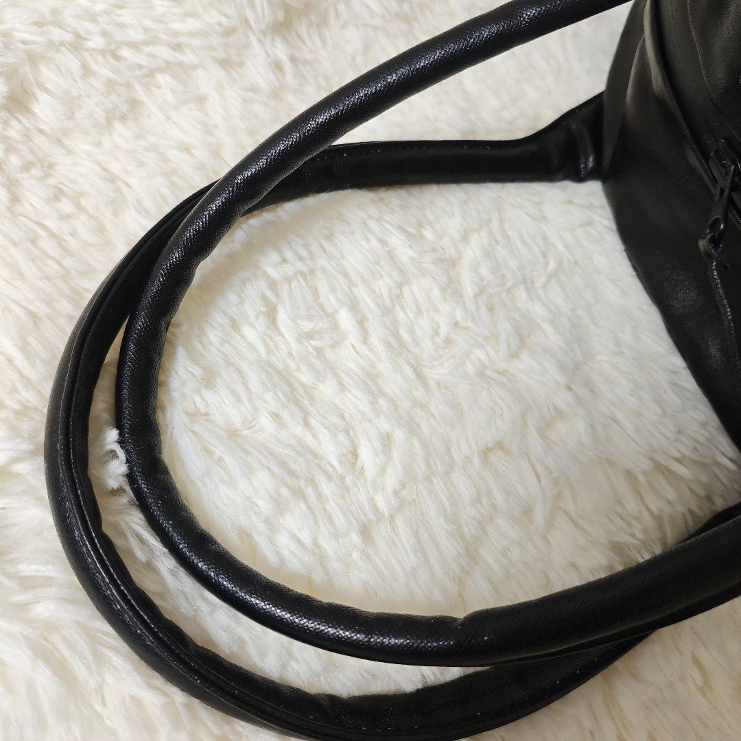 美品✨jas m.b.BLUE ジャスエムビー ボストンバッグ ブラック