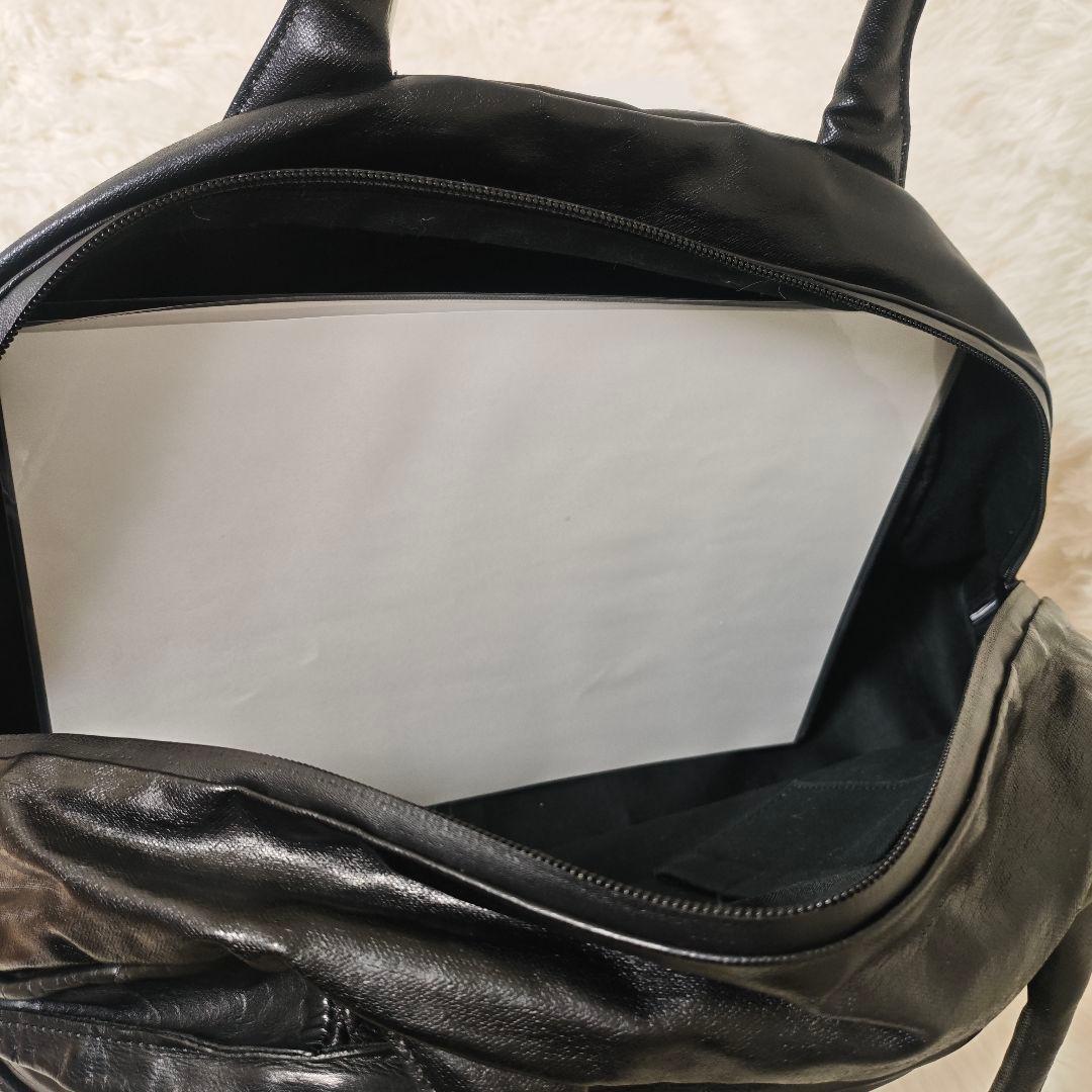 美品✨jas m.b.BLUE ジャスエムビー ボストンバッグ ブラック